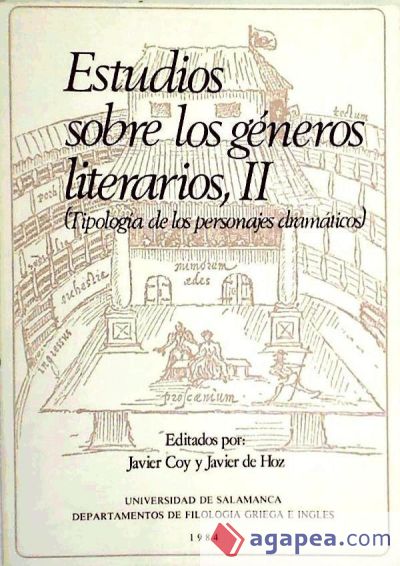 Estudios sobre los géneros literarios. II, Tipología de los personajes dramáticos