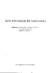 Portada de Los miraglos de Santiago