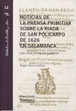 Portada de Noticias de la prensa primitiva sobre la riada de San Policarpo de 1626 en Salamanca