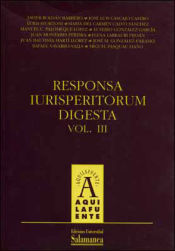 Portada de Responsa Iurisperitorum Digesta, vol. III