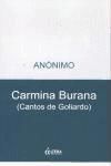 Portada de CARMINA BURANA CANTOS DE GOLIARDO