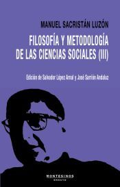 Portada de Filosof&iacute;a y metodolog&iacute;a de las ciencias sociales III