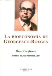 Portada de La bioeconomía de Georgescu-Roegen