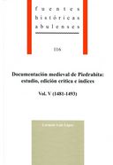 Portada de DOCUMENTACION MEDIEVAL PIEDRAHITA. VOL V. ESTUDIO, EDICION CRITICA E INDICES