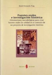 Portada de Fuentes orales e investigación histórica