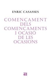 Portada de Començament dels començaments i ocasió de les ocasions