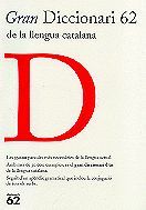 Portada de Gran diccionari 62 de la llengua catalana