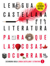 Portada de Lengua castellana y literatura 1º ESO LA PQLCO (Edición 2022)