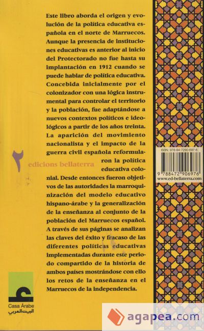 Escuela e ideología en el protectorado español en el Norte de Marruecos (1912-1956)