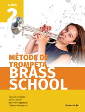 Portada de Mètode de trompeta Brass School. Llibre 2