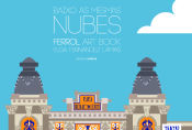 Portada de Baixo as mesmas nubes: Ferrol art book