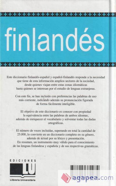 Diccionario Finlandés-Español. Español-Finlandés = Suomalais-Espanjalainen Espanjalais-Suomalainen