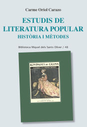 Portada de Estudis de literatura popular: Història i mètodes