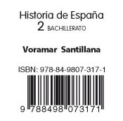 Portada de HISTORIA DE ESPAÑA COM. VALENCIANA CAST 2 BACHILLERATO LA CASA DEL SABER