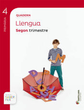 Portada de QUADERN LLENGUA 4 PRIMÀRIA 2 TRIM SABER FER