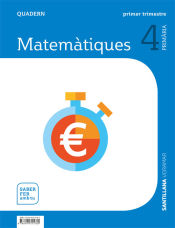 Portada de QUADERN MATEMATIQUES 4 PRIMARIA 1 TRIM SABER FER AMB TU