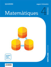 Portada de QUADERN MATEMATIQUES 4 PRIMARIA 2 TRIM SABER FER AMB TU