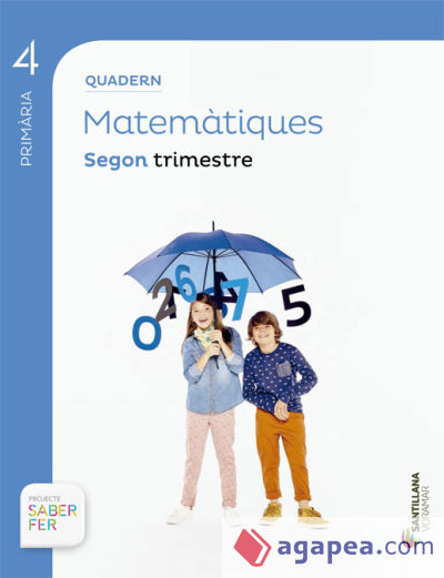 QUADERN MATEMATIQUES 4 PRIMARIA 2 TRIM SABER FER