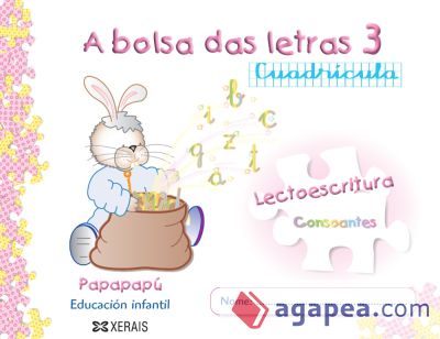 Papapapú. A bolsa das letras 3. Cuadricula