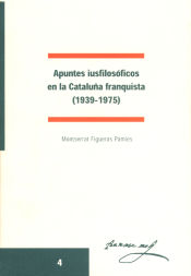 Portada de Apuntes iusfilosóficos  en la Cataluña franquista