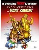 Portada de Asterix 34: O Aniversario (portugués)