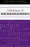 Portada de Dictionary of Sociolinguistics