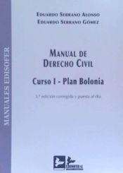 Portada de MANUAL DE DERECHO CIVIL. CURSO I. PLAN BOLONIA