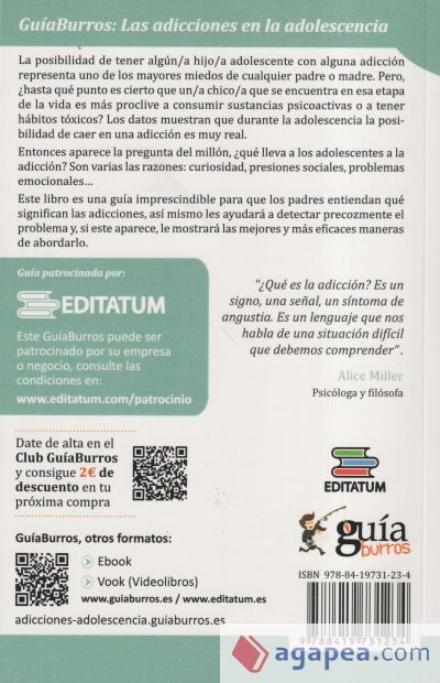 Gu&iacute;aBurros: Las adicciones en la adolescencia: C&oacute;mo prevenirlas y abordarlas