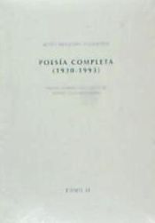 Portada de Poesía completa (1930-1993). Tomo II