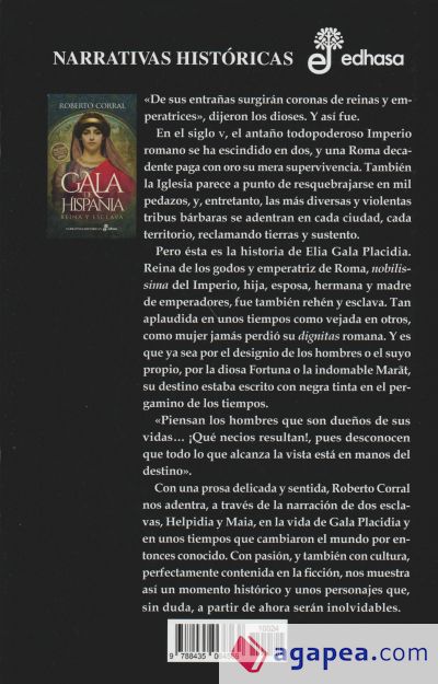 Gala de Hispania: Reina y esclava. Premio Edhasa Narrativas Históricas 2024