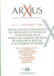 Portada de ARIXUS NÂº 15. ESPECIAL JORNADES INTER. DTO. SOCIOLOGIA I ANTROPOLOGIA SOCIAL
