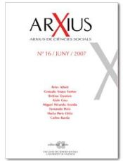 Portada de ARXIUS DE CIENCIES SOCIALS NÂº 16 (JUNY 2007)