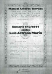 Portada de Sumario 642/1944 contra Luis Astrana Marín