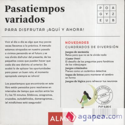 Pasatiempos variados para disfrutar ¡Aquí y ahora!