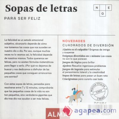 Sopas de letras para ser feliz