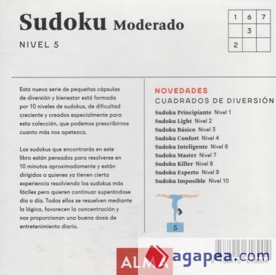 Sudoku Moderado. Nivel 5 (cuadrados de diversión)