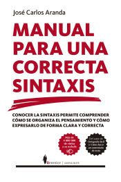 Portada de MANUAL PARA UNA CORRECTA SINTAXIS