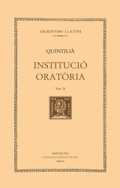 Portada de Institució oratòria (vol. X). Llibre XI