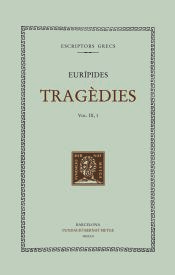 Portada de Tragèdies (vol. IX/1). Les bacants