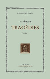 Portada de Tragèdies (vol. IX/1). Les bacants