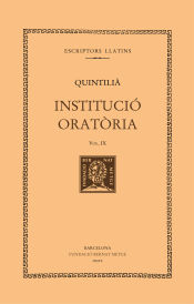 Portada de Institució Oratòria, vol. IX