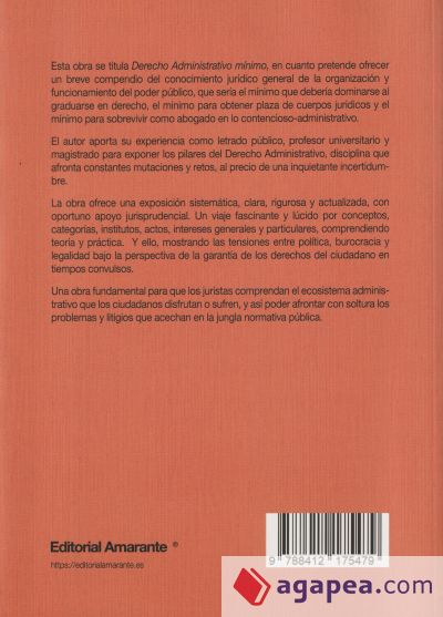 DERECHO ADMINISTRATIVO MÍNIMO