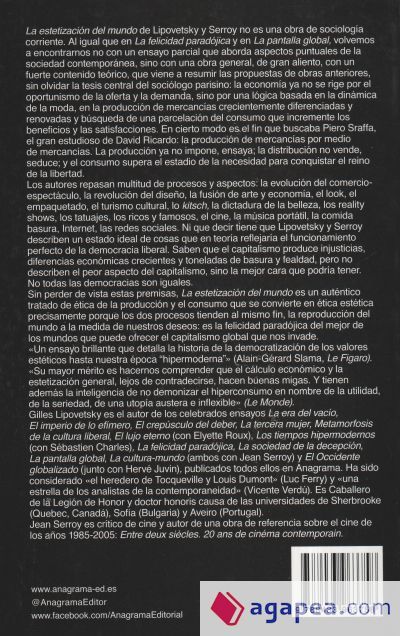 La estetización del mundo La estetización del mundo