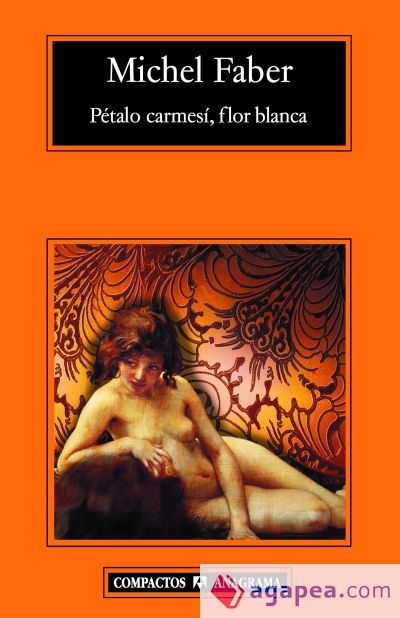 Pétalo carmesí, flor blanca