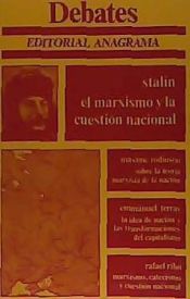 Portada de STALIN EL MARXISMO Y CUESTION NACIO