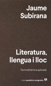 Portada de Literatura, lengua i lloc