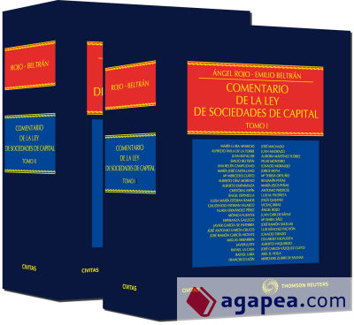 Comentario de la Ley de Sociedades de Capital (Tomo II)