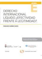 Portada de Derecho internacional l?quido ?efectividad frente a legitimidad?
