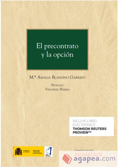 El precontrato y la opción (Papel + e-book)