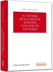 Portada de El sistema de la patente europea con efecto unitario